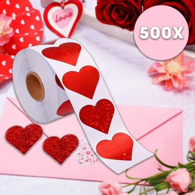 Samolepky ve tvaru srdce (500 ks) | HEARTSTICKER