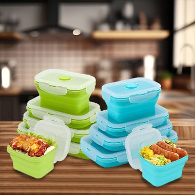 Odolné skládací silikonové nádoby bez BPA (4 velikosti) | POPLATE