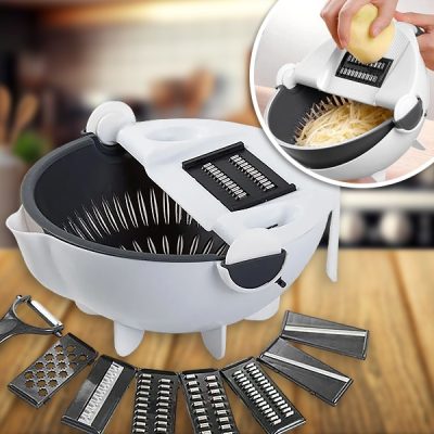 Kráječ zeleniny 9 v 1 s odkapávacím košem | SORTEX