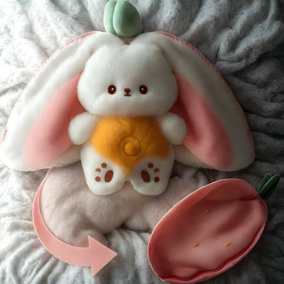 Dětský králíček na hraní, který spí a dýchá | STRAWBBIT