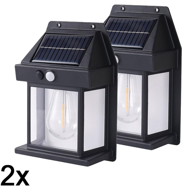 2x Venkovní solární světlo se senzorem | FLUXLAMP