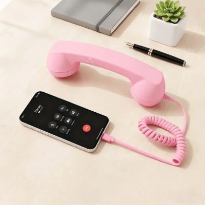 Retro telefonní sluchátko - USB-C, bez párování, bez baterie | RETOTALK
